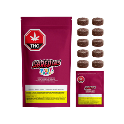 Shred'Ems 10 Party Pack Gummies - Indica or Sativa - 10x10mg